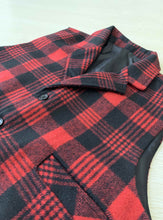 Load image into Gallery viewer, Plaid Red Satin Back Wedding Vest for Groomsmen
