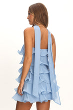 Load image into Gallery viewer, Strapless Ruffles Homecoming Dress 2026 Scarf Mini Dress