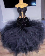 Load image into Gallery viewer, Black Girl Prom Dress 2024 Sweetheart Sequined Mermaid