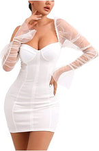 Load image into Gallery viewer, Sexy Homecoming Dress 2023 Short Tight Sweetheart with Long Sleeves