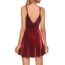 Load image into Gallery viewer, Black Girl Homecoming Dress 2023 Short Spaghetti Straps Velvet Zipper Up Back