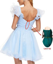 Load image into Gallery viewer, Cute Homecoming Dress 2023 Short V Neck Tulle with Ruffles