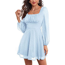 Load image into Gallery viewer, Elegant Homecoming Dress 2023 Short Square Neck Long Sleeves Tulle