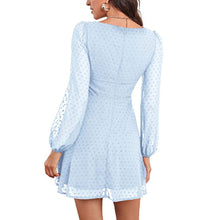 Load image into Gallery viewer, Elegant Homecoming Dress 2023 Short Square Neck Long Sleeves Tulle