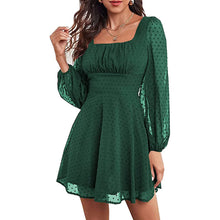 Load image into Gallery viewer, Elegant Homecoming Dress 2023 Short Square Neck Long Sleeves Tulle