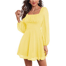 Load image into Gallery viewer, Elegant Homecoming Dress 2023 Short Square Neck Long Sleeves Tulle