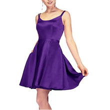 Load image into Gallery viewer, Short Homecoming Dress 2023 Spaghetti Straps Satin with Pockets Corset Back