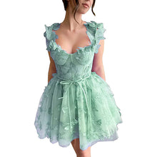 Load image into Gallery viewer, Fairy Homecoming Dress 2023 Short Sweetheart Straps Tulle Butterfly Corset Back
