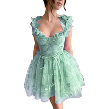 Load image into Gallery viewer, Fairy Homecoming Dress 2023 Short Sweetheart Straps Tulle Butterfly Corset Back