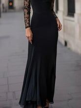 Load image into Gallery viewer, Long Sleeves Lace Evening Gown Chiffon Mermaid Prom Dress