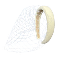 Load image into Gallery viewer, Birdcage Veil for Brides Black/Red/White Netting Wide Decorative