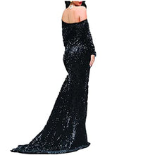 Load image into Gallery viewer, Sexy Prom Dress 2023 Off the Shoulder Sequin Long