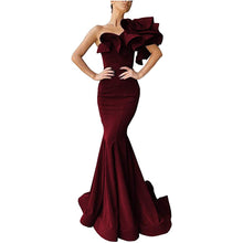 Load image into Gallery viewer, Women's Prom Dress 2023 One-shoulder Ruffles