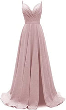 Load image into Gallery viewer, Prom Dress 2023 Glitter Side Split Spaghetti Straps