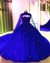 Load image into Gallery viewer, Princess Prom Dress 2023 Strapless Ball Gown with Shawl
