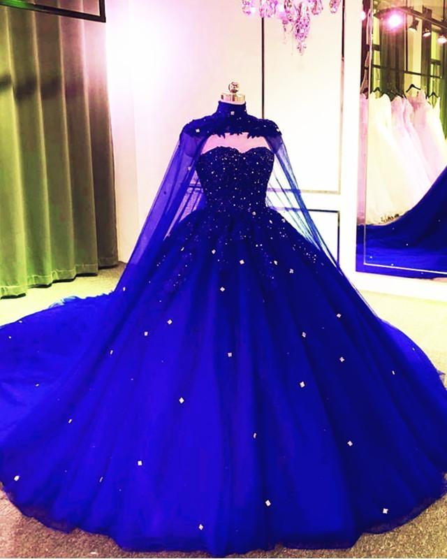 Princess Prom Dress 2023 Strapless Ball Gown with Shawl