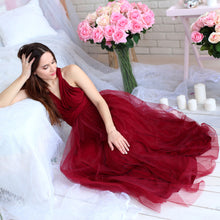 Load image into Gallery viewer, Burgundy Convertible Bridesmaid Dress 2023 Long Maxi Dress
