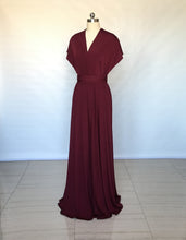Load image into Gallery viewer, Burgundy Convertible Bridesmaid Dress 2022 Long Maxi Dress