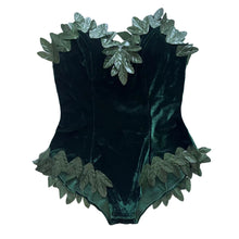 Load image into Gallery viewer, Halloween Bodysuit Corset Back Poison Ivy Leaf Costume
