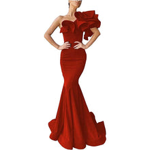 Load image into Gallery viewer, Women's Prom Dress 2023 One-shoulder Ruffles