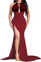 Load image into Gallery viewer, Prom Dress 2023 Sexy Halter Neck High Split Backless
