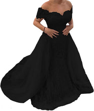 Load image into Gallery viewer, Prom Dress 2023 Long Off The Shoulder Mermaid A-line Lace Corset Back