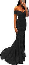Load image into Gallery viewer, Prom Dress 2023 Off the Shoulder Lace with Slit