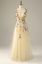 Load image into Gallery viewer, Fairy Prom Dress 2023 Straps Tulle with Appliques