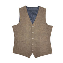 Load image into Gallery viewer, Brown Men&#39;s Vest for Wedding Party Formal Casual Waistcoat
