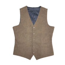 Load image into Gallery viewer, Brown Men's Vest for Wedding Party Formal Casual Waistcoat
