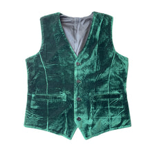 Load image into Gallery viewer, Emerald Green Velvet Men&#39;s Vest for Wedding Waistcoat Christmas New Year Vests
