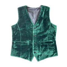 Load image into Gallery viewer, Emerald Green Velvet Men's Vest for Wedding Waistcoat Christmas New Year Vests