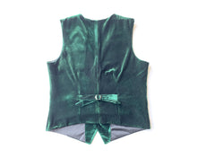 Load image into Gallery viewer, Emerald Green Velvet Men's Vest for Wedding Waistcoat Christmas New Year Vests