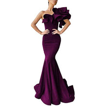 Load image into Gallery viewer, Women's Prom Dress 2023 One-shoulder Ruffles