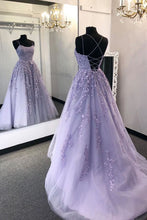 Load image into Gallery viewer, Ball Gown Prom Dress 2022 Corset Back Lace Applique Tulle
