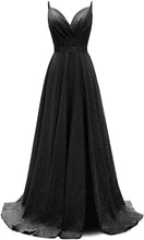 Load image into Gallery viewer, Prom Dress 2023 Glitter Side Split Spaghetti Straps