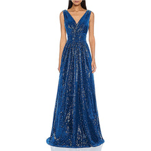 Load image into Gallery viewer, Prom Dress 2023 Sequin V Neck Sparkly