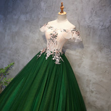 Load image into Gallery viewer, Prom Dress 2023 Off the Shoulder with Appliques Pleats