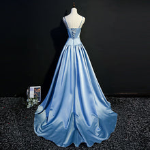 Load image into Gallery viewer, Prom Dress 2023 Satin Embroidery Fairy with Pleats