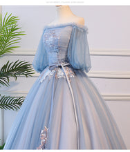 Load image into Gallery viewer, Prom Dress 2023 Fairy Puffy Sleeves Off the Shoulder