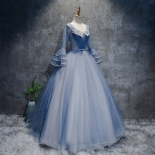 Load image into Gallery viewer, Simple Prom Dress 2023 Long Sleeves with Bow(s) Princess