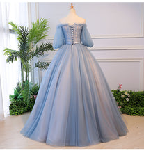 Load image into Gallery viewer, Prom Dress 2023 Fairy Puffy Sleeves Off the Shoulder