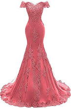 Load image into Gallery viewer, Red Prom Dress 2022 Corset Back
