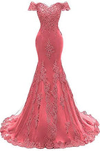 Load image into Gallery viewer, Red Prom Dress 2022 Corset Back