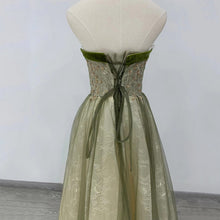 Load image into Gallery viewer, Pretty Prom Dress 2023 Strapless Beaded with Bow(s)