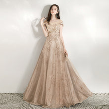 Load image into Gallery viewer, Fairy Prom Dress 2023 Off the shoulder Beaded Tulle