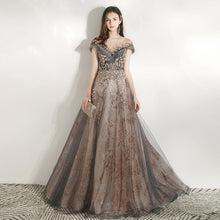 Load image into Gallery viewer, Fairy Prom Dress 2023 Off the shoulder Beaded Tulle