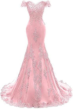 Load image into Gallery viewer, Gold Prom Dress 2022 Off-the-shoulder Mermaid with Corset Back
