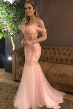 Load image into Gallery viewer, Pink Prom Dress 2023 Spaghetti Straps Sexy Tulle