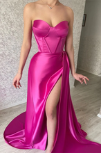 Load image into Gallery viewer, Gorgeous Prom Dress 2023 Sexy Strapless with Slit
